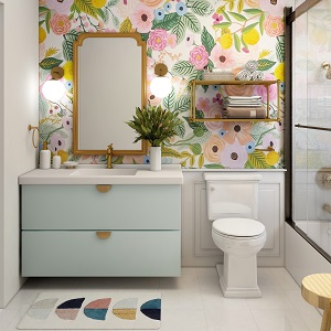 Цветная и яркая ванная комната: как преобразить санузел в Нюрбе - nyurba.mebel54.com | фото