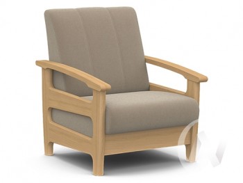 Кресло для отдыха Омега (бук лак/CATANIA LATTE) в Нюрбе - nyurba.mebel54.com | фото