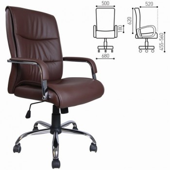 Кресло офисное BRABIX Space EX-508 (коричневый) в Нюрбе - nyurba.mebel54.com | фото
