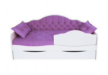 Кровать 170 серии Иллюзия Лайт 1 ящик 32 Фиолетовый (подушки) в Нюрбе - nyurba.mebel54.com | фото
