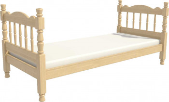 Кровать одинарная Аленка из массива сосны 800*1890 Сосна в Нюрбе - nyurba.mebel54.com | фото