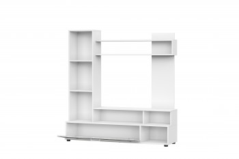 Мебель для гостиной "МГС 9" Белый / Цемент светлый в Нюрбе - nyurba.mebel54.com | фото