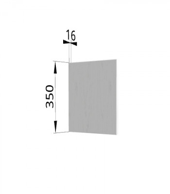 Панель торцевая (для шкафа горизонтального) ПГ Ройс (Графит софт) в Нюрбе - nyurba.mebel54.com | фото