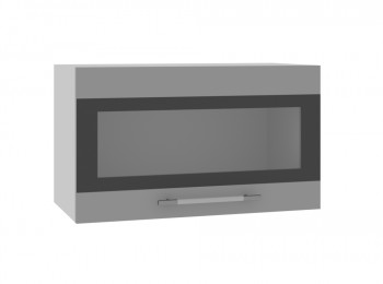 Ройс ГВПГСФ 600 Шкаф верхний горизонтальный (Графит софт/корпус Серый) в Нюрбе - nyurba.mebel54.com | фото