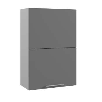 Ройс ПГПМ 600 Шкаф верхний Blum Aventos HF (Графит софт/корпус Серый) в Нюрбе - nyurba.mebel54.com | фото