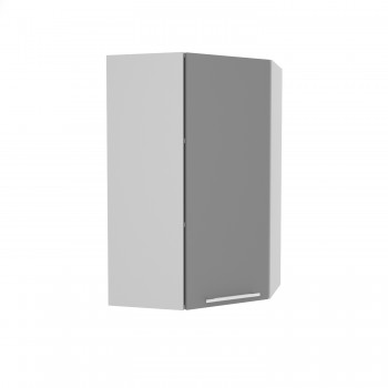 Ройс ВПУ 550 Шкаф верхний угловой высокий (Графит софт/корпус Серый) в Нюрбе - nyurba.mebel54.com | фото