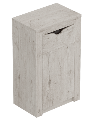 Тумба с дверцей и ящиком Соренто Дуб бонифаций/Кофе структурный матовый в Нюрбе - nyurba.mebel54.com | фото